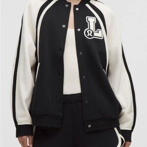 lululemon Scuba Oversized Collegiate Jacket Graphic